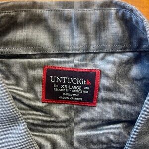 UNTUCKit Charcoal Checkered Shirt